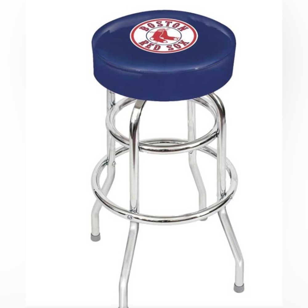 Imperial Boston Red Sox Bar Stool 30” High 360 Degree Swivel Seat New (Note)